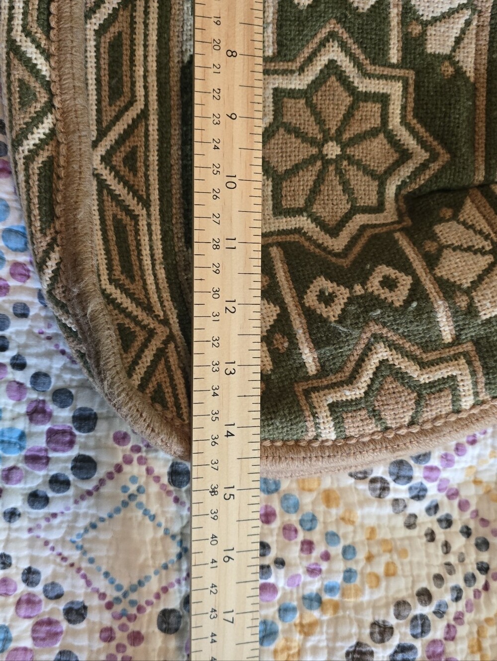 Vintage Women's Handcrafted Wool Handbag - Picture 7 of 8